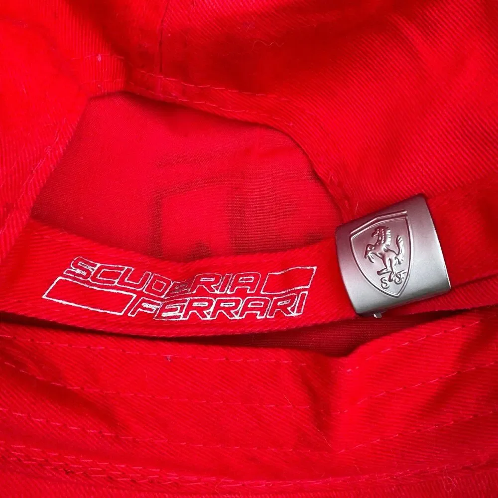 Ferrari Scuderia Hat Red Adjustable Motorsport Racing Cap Italy Style